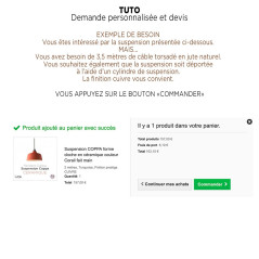 TUTO pour une demande personnalisée ou devis - LUMIX CREATION
