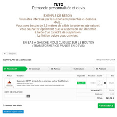 TUTO pour une demande personnalisée ou devis - LUMIX CREATION