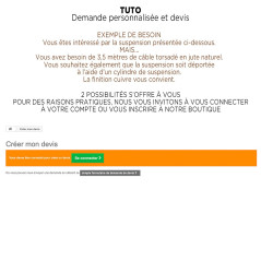 TUTO pour une demande personnalisée ou devis - LUMIX CREATION