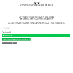 TUTO pour une demande personnalisée ou devis - LUMIX CREATION