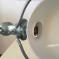 Lampe Jielde 2 bras vert clair industrie Lampe Jielde 2 bras vert clair industrie