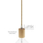 Suspension multiple Octopus 7 câble torsadé en Jute naturel et douille bois de hêtre Suspension multiple Octopus 7 câble torsadé en Jute naturel et douille bois de hêtre