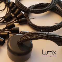 Suspension multiple de 6 à 14 lampes - montage complet sur-mesure