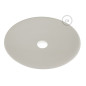 Suspension abat-jour plat céramique motif effet rouille intérieur blanc Suspension abat-jour plat céramique motif effet rouille intérieur blanc