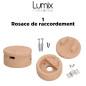 Kit Guirlande lumineuse pour l'intérieur avec câble textile et accessoires en bois Kit Guirlande lumineuse pour l'intérieur avec câble textile et accessoires en bois