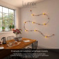 Kit Guirlande lumineuse pour l'intérieur avec câble textile et accessoires en bois Kit Guirlande lumineuse pour l'intérieur avec câble textile et accessoires en bois