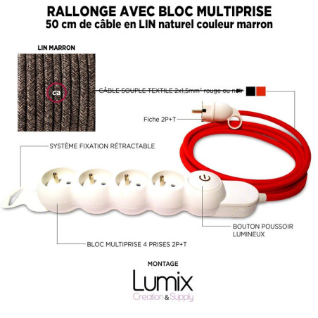 COMMANDE PRIVÉE : Rallonges et bloc multiprise