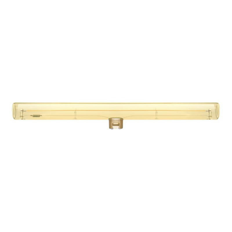 Ampoule tube Dorée à filament LED S14d - longueur 300 mm