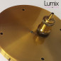 Suspension multiple rosace XXL 5 lampes prestige - Rosace et douilles laiton dorée Suspension multiple rosace XXL 5 lampes prestige - Rosace et douilles laiton dorée