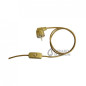 Cordon plastique fiche deux poles + terre (Euro Schuko) et interrupteur 2m Or Cordon plastique fiche deux poles + terre (Euro Schuko) et interrupteur 2m Or