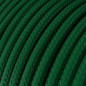 Câble textile 2 x 0,75 mm2 Vert foncé effet soie