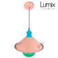 Suspension personnalisée Konik Pastel abat-jour conique en métal diam 220 mm Suspension personnalisée Konik Pastel abat-jour conique en métal diam 220 mm