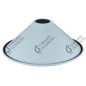 Suspension personnalisée Konik Pastel abat-jour conique en métal diam 220 mm Suspension personnalisée Konik Pastel abat-jour conique en métal diam 220 mm