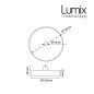 Suspension personnalisée Konik Pastel abat-jour conique en métal diam 220 mm Suspension personnalisée Konik Pastel abat-jour conique en métal diam 220 mm
