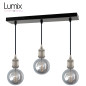 Suspension FIX MULTIPLE douille vintage E27 bagues - Pavillon rectangulaire 470 mm Suspension FIX MULTIPLE douille vintage E27 bagues - Pavillon rectangulaire 470 mm
