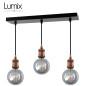 Suspension FIX MULTIPLE douille vintage E27 bagues - Pavillon rectangulaire 470 mm Suspension FIX MULTIPLE douille vintage E27 bagues - Pavillon rectangulaire 470 mm