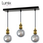 Suspension FIX MULTIPLE douille vintage E27 bagues - Pavillon rectangulaire 470 mm Suspension FIX MULTIPLE douille vintage E27 bagues - Pavillon rectangulaire 470 mm