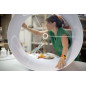 Suspension abat-jour cylindre XXL Revêtement Rose Antique Suspension abat-jour cylindre XXL Revêtement Rose Antique