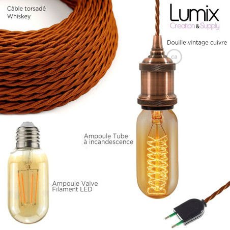 COMMANDE PERSONNALISÉE DEVIS D1175 - Lampe à suspendre retro