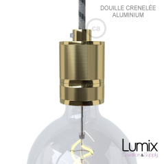 Suspension FIX MULTIPLE 4 douilles moderne E27 à bague - Pavillon rectangulaire métal noir ou  blanc 900 mm