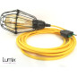 Lampe baladeuse E27 (à vis) à personnaliser - câble textile, douille bakélite avec cage acier Lampe baladeuse E27 (à vis) à personnaliser - câble textile, douille bakélite avec cage acier