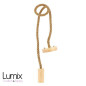 Suspension gros cordage chanvre avec douille E27