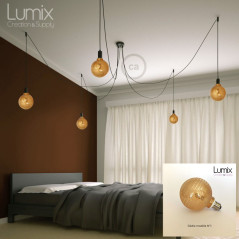 Suspension multiple OCTOPUS 5 Globes décoratifs interchangeables