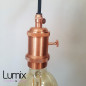 Lampe à suspendre douille vintage Cuivre à interrupteur rotatif intégré Lampe à suspendre douille vintage Cuivre à interrupteur rotatif intégré