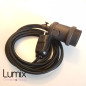 Lampe à suspendre douille vintage métal noir satiné à interrupteur rotatif intégré Lampe à suspendre douille vintage métal noir satiné à interrupteur rotatif intégré