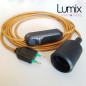 Lampe baladeuse douille silicone et variateur de lumière - câble textile Lampe baladeuse douille silicone et variateur de lumière - câble textile