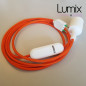 Lampe baladeuse douille silicone et variateur de lumière - câble textile Lampe baladeuse douille silicone et variateur de lumière - câble textile