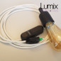 Lampe baladeuse douille silicone et variateur de lumière - câble textile Lampe baladeuse douille silicone et variateur de lumière - câble textile