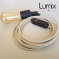 Lampe baladeuse douille silicone et variateur de lumière - câble textile Lampe baladeuse douille silicone et variateur de lumière - câble textile