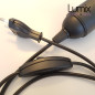 Cordon plastique NOIR pour lampe à suspendre douille E27 plastique Cordon plastique NOIR pour lampe à suspendre douille E27 plastique