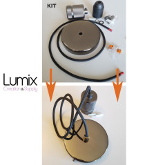 Kit complet pour montage d'une suspension simple métal avec douille moderne à bague