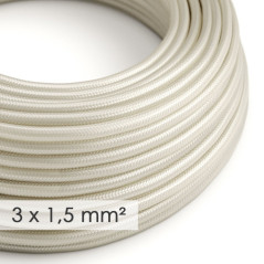 Rallonge câble 2 mètres 3 x 1,5 mm2 fiche 2 poles + terre