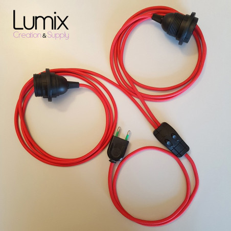Lampe double à suspendre type baladeuse - interrupteur double allumage