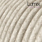 Câble textile 2 x 0,75 mm2 Lin neutre