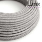 Câble textile 2 x 0,75 mm2 Lin gris Câble textile 2 x 0,75 mm2 Lin gris