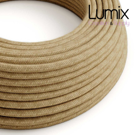 Câble textile 2 x 0,75 mm2 Jute naturel