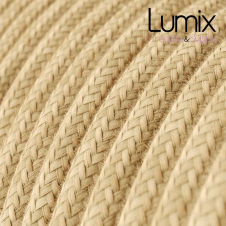Câble textile 2 x 0,75 mm2 Jute naturel