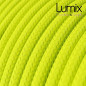 Câble textile 2 x 0,75 mm2 Jaune FLUO effet soie Câble textile 2 x 0,75 mm2 Jaune FLUO effet soie