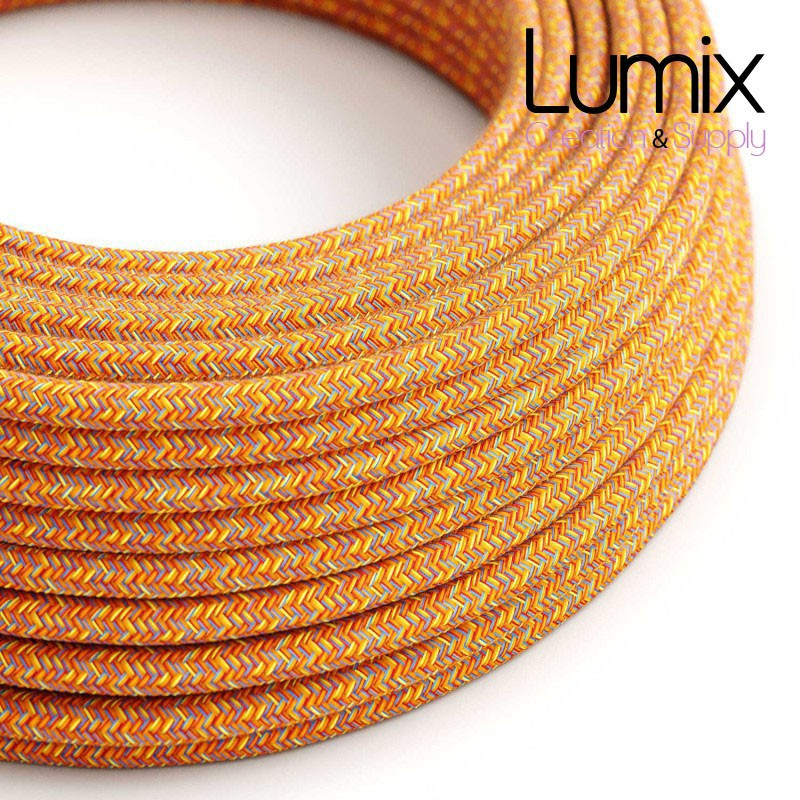 Câble textile 2 x 0,75 mm2 Coton Indian Summer Câble textile 2 x 0,75 mm2 Coton Indian Summer