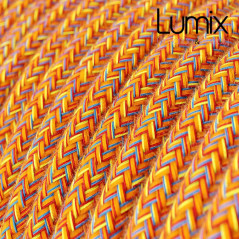 Câble textile 2 x 0,75 mm2  Coton Indian Summer