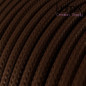 Câble textile 2 x 0,75 mm2 marron effet soie Câble textile 2 x 0,75 mm2 marron effet soie