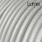 Câble textile 2 x 0,75 mm2 Argent effet soie