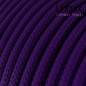 Câble textile 2 x 0,75 mm2 violet effet soie