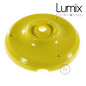 Rosace porcelaine jaune pour raccordement électrique au plafond - pavillon porcelaine style vintage