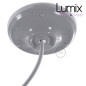 Rosace porcelaine peinte en gris pour raccordement électrique au plafond - pavillon porcelaine style vintage