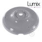 Rosace porcelaine peinte en gris pour raccordement électrique au plafond - pavillon porcelaine style vintage